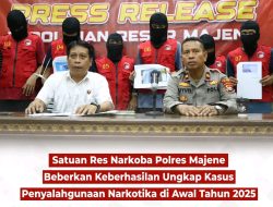 Satuan Res Narkoba Polres Majene Beberkan Keberhasilan Ungkap Kasus Penyalahgunaan Narkotika di Awal Tahun 2025