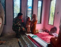 Babinsa Kodim 1401/Majene Dampingi Posyandu, TNI Dukung Program Penurunan Stunting