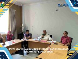 Plt Kadis Diskominfo Majene Pimpin Rapat Silaturahmi dan Penyampaian Arah Kebijakan 2025