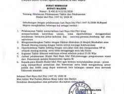 surat imbauan terkait pelaksanaan takbiran