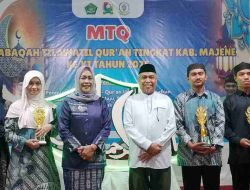 Banggae Timur Juara Umum, MTQ XI Kabupaten Majene 2026 Resmi Ditutup Meriah