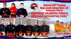 HUT Pertama IJS Majene, Bupati Achmad Syukri: Pers Berintegritas Pilar Penting Demokrasi