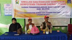 Ratusan Siswa SMPN 1 Majene Ikuti Simulasi Gempa dan Evakuasi Tsunami, BPBD Perkuat Kesiapsiagaan Sejak Dini